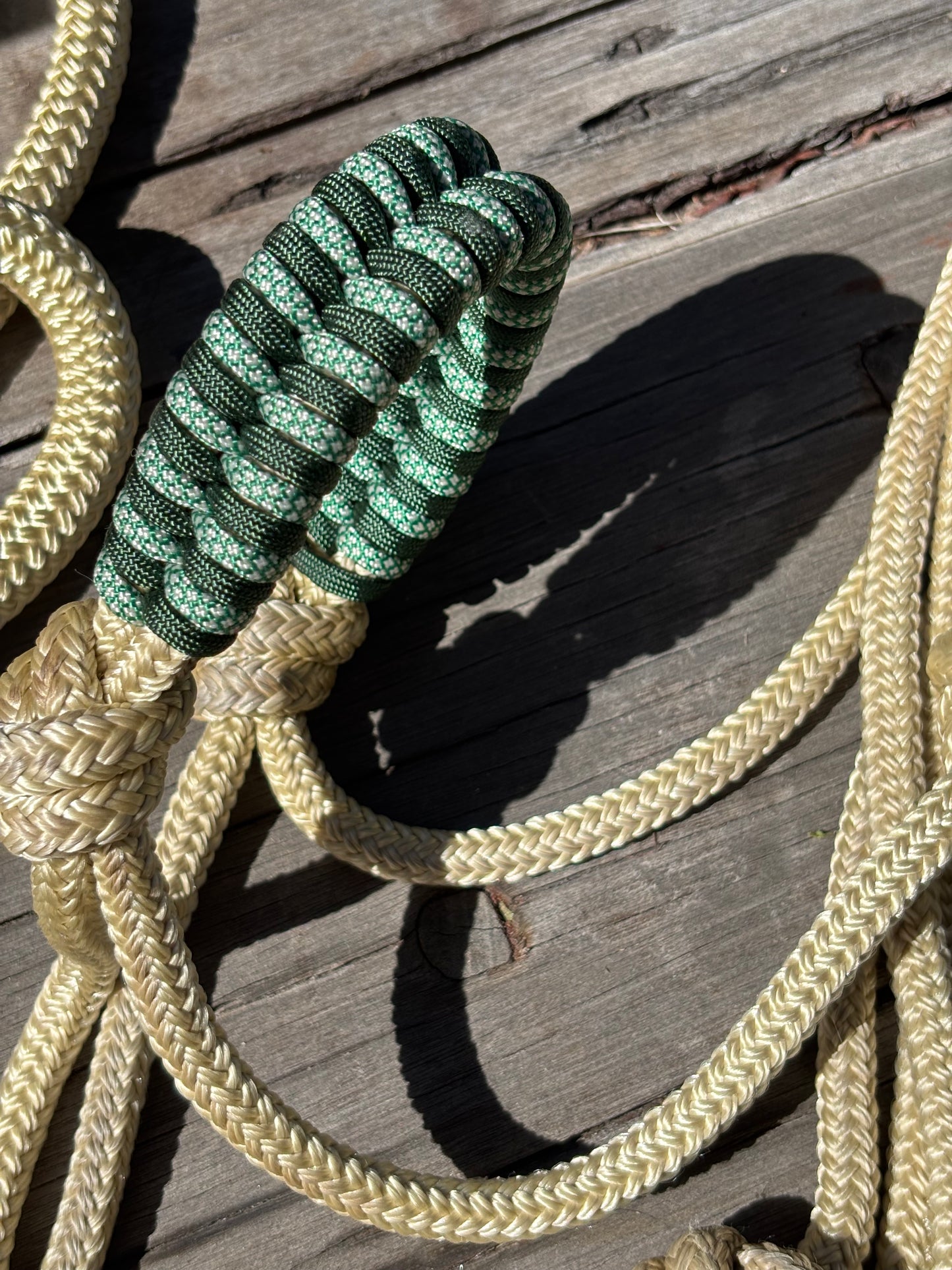The Fishtail Braided Rope Halter Contrast