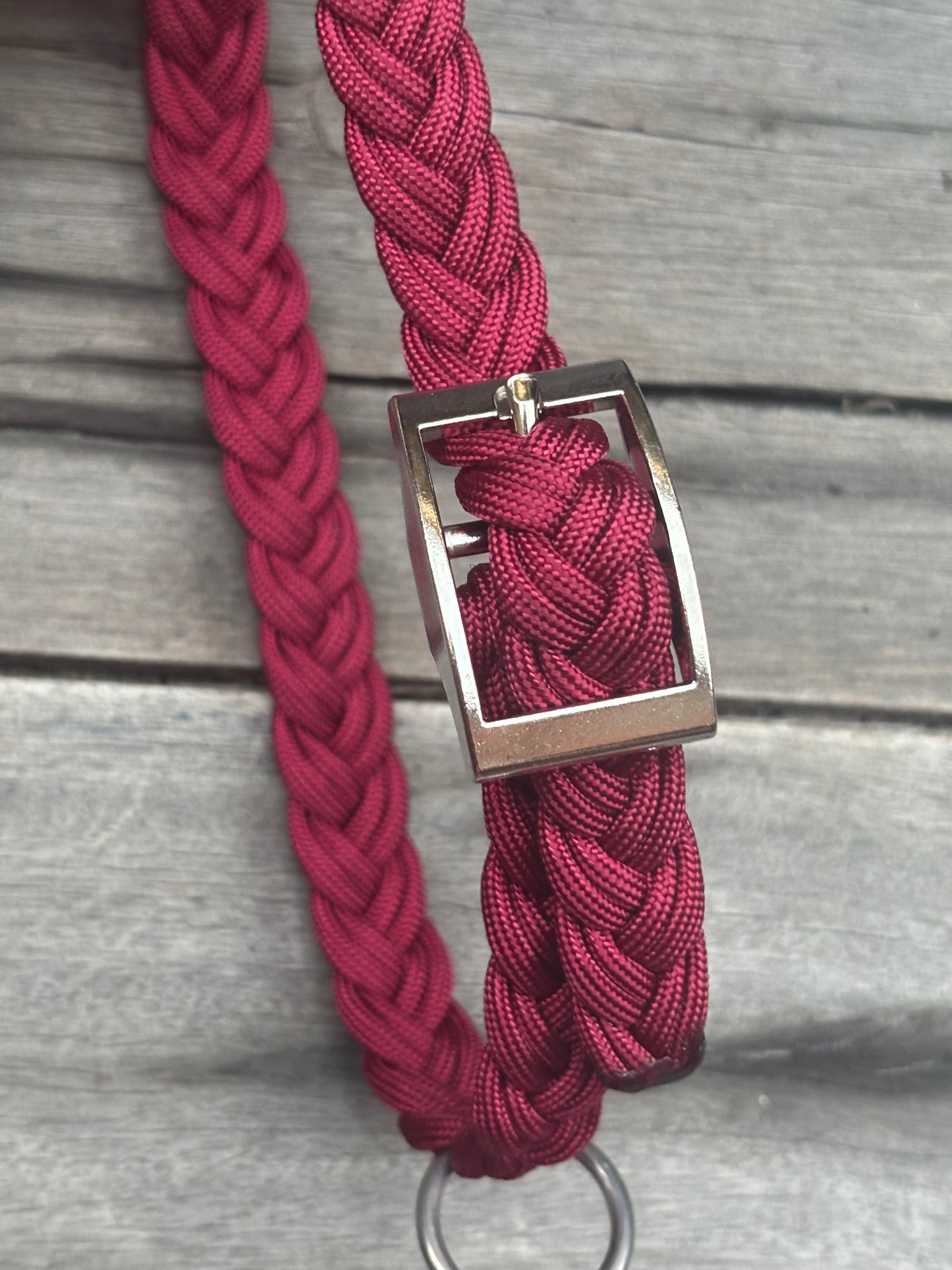 Pre-made Dog Collar Burgundy