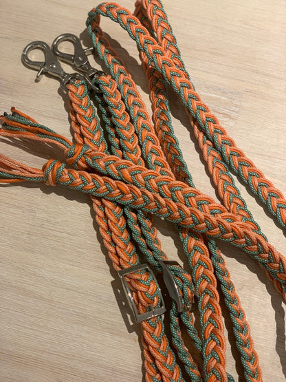 Braided Split Reins 3 Strand